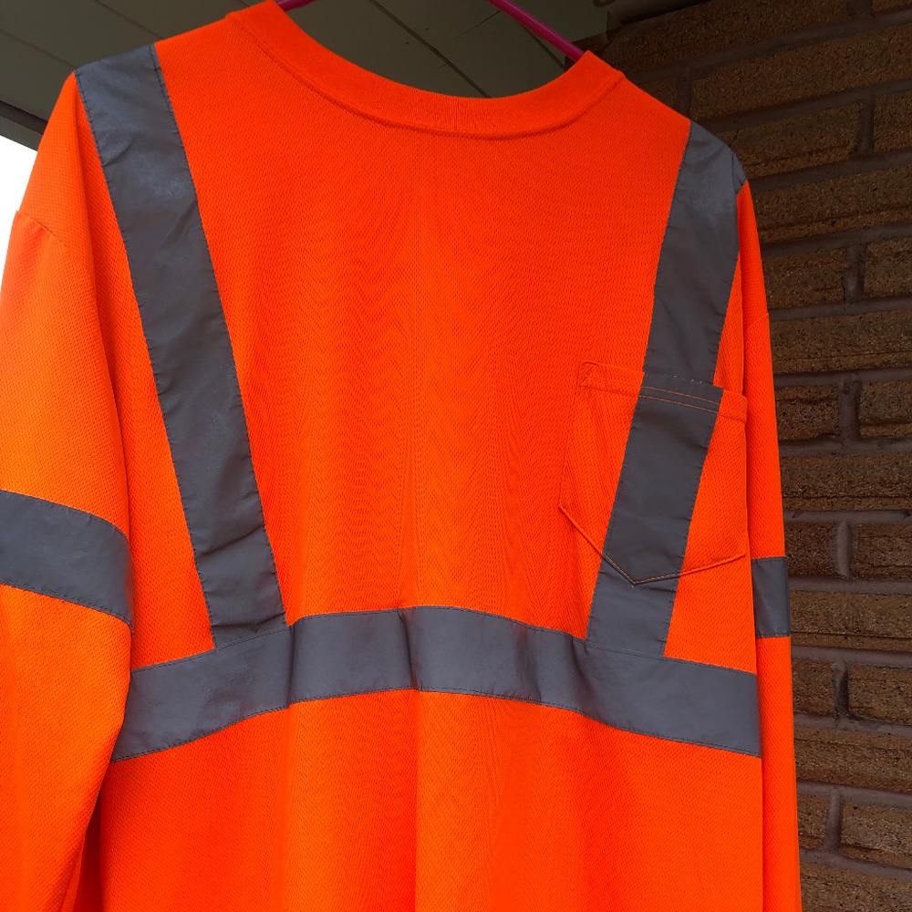 Protective Industrial  Men's Orange/Gray Shirt